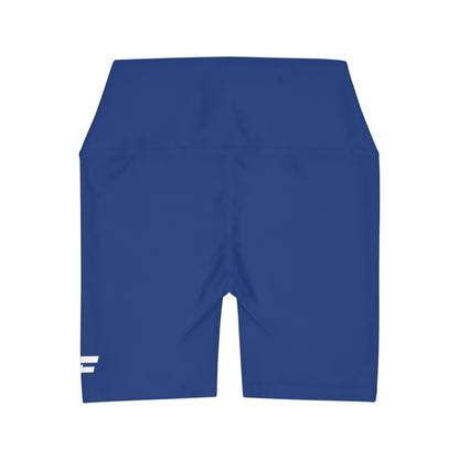 PGxSF Blue High Waisted Yoga Shorts