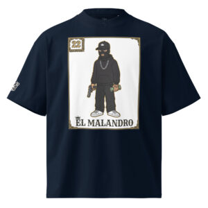 El Malandro - Malandro Loteria shirt (french navy, front)