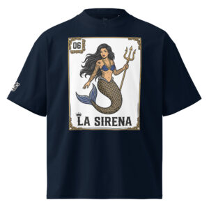 La Sirena - Malandro Loteria shirt (french navy, front)