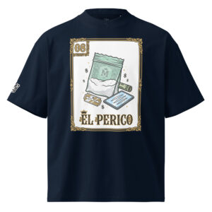 El Perico - Malandro Loteria shirt (french navy, front)